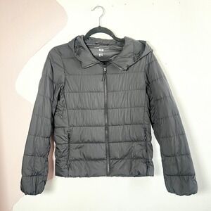 Uniqlo Ultra Light Down Jacket Women XS Lightweight Packable Puffer Black